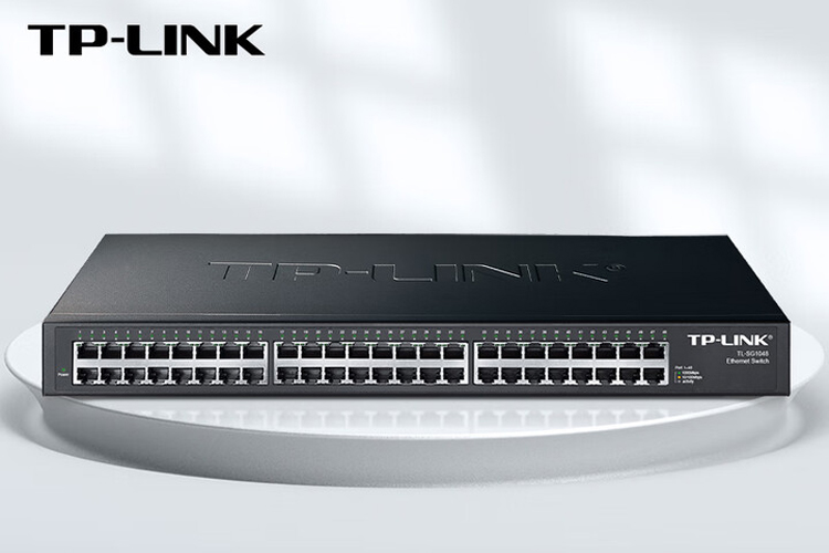 TP-LINK 48口全千兆非网管交换机 企业级交换器 监控网络网线分线器 分流器 TL-SG1048